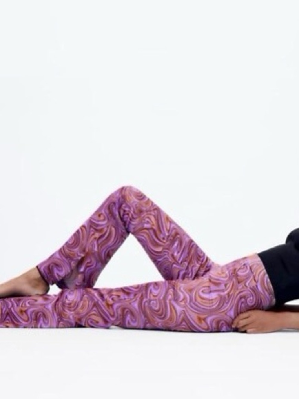 Zara Purple Swirl Print Women's Pants